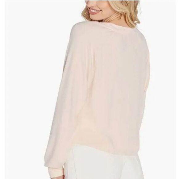 WILDFOX WOMEN’S SPRITE WORLD TOUR CROP IN PINK SALT NWT - Picture 2 of 8